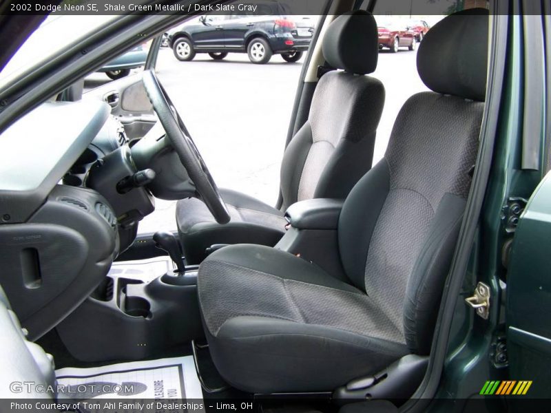 Shale Green Metallic / Dark Slate Gray 2002 Dodge Neon SE