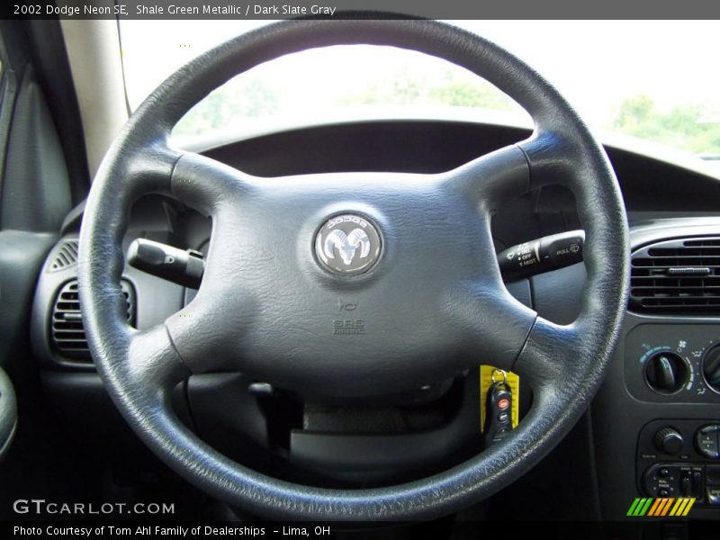 Shale Green Metallic / Dark Slate Gray 2002 Dodge Neon SE