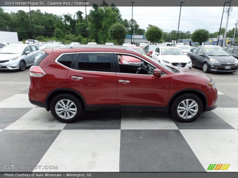 Cayenne Red / Charcoal 2014 Nissan Rogue SV