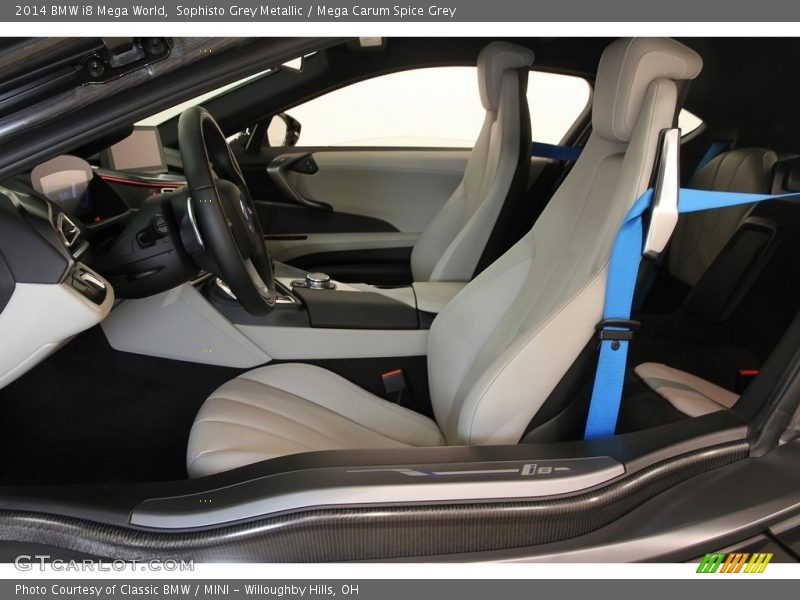 Sophisto Grey Metallic / Mega Carum Spice Grey 2014 BMW i8 Mega World