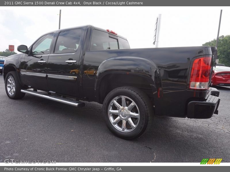 Onyx Black / Cocoa/Light Cashmere 2011 GMC Sierra 1500 Denali Crew Cab 4x4