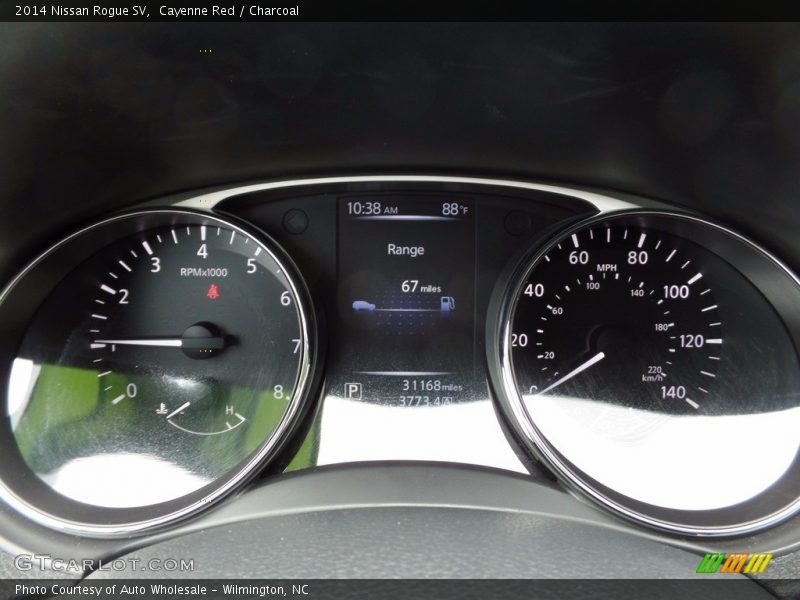 Cayenne Red / Charcoal 2014 Nissan Rogue SV