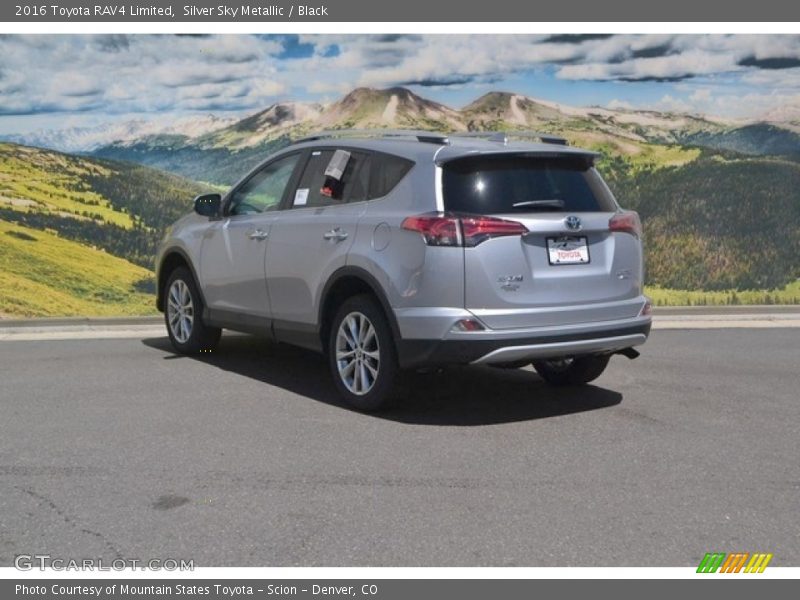 Silver Sky Metallic / Black 2016 Toyota RAV4 Limited
