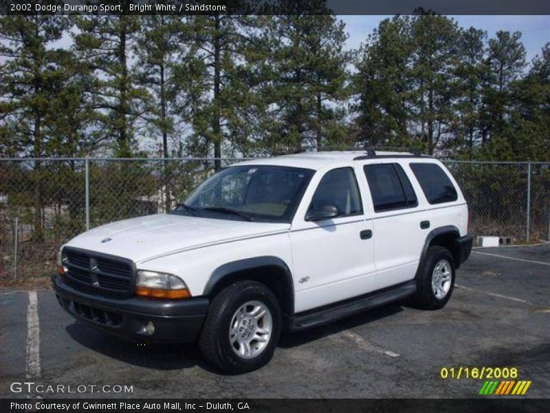 Bright White / Sandstone 2002 Dodge Durango Sport