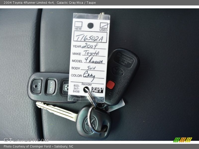 Galactic Gray Mica / Taupe 2004 Toyota 4Runner Limited 4x4