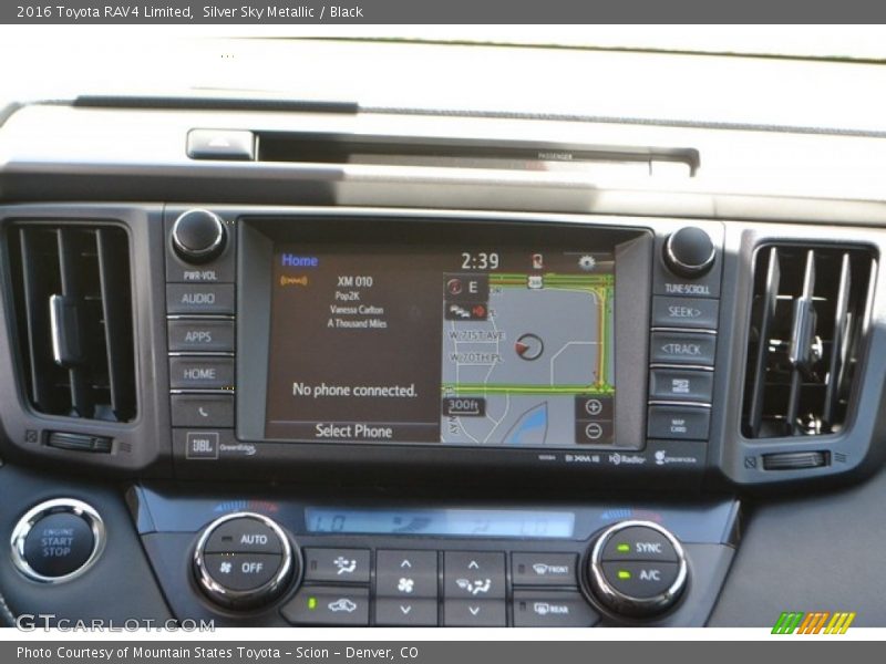 Silver Sky Metallic / Black 2016 Toyota RAV4 Limited