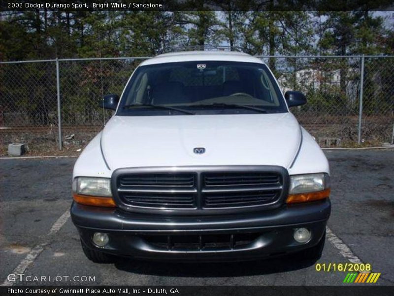 Bright White / Sandstone 2002 Dodge Durango Sport