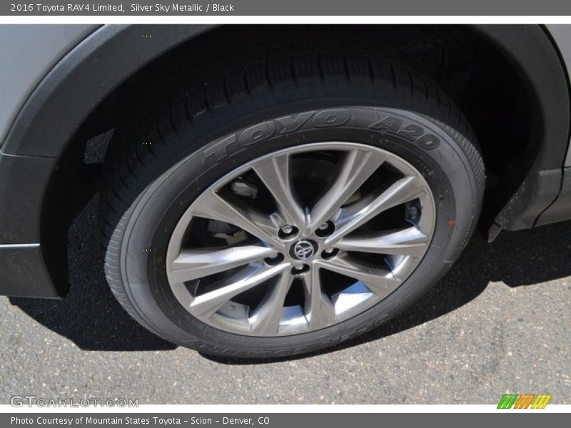 Silver Sky Metallic / Black 2016 Toyota RAV4 Limited