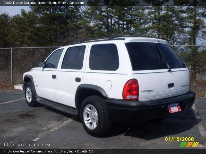 Bright White / Sandstone 2002 Dodge Durango Sport