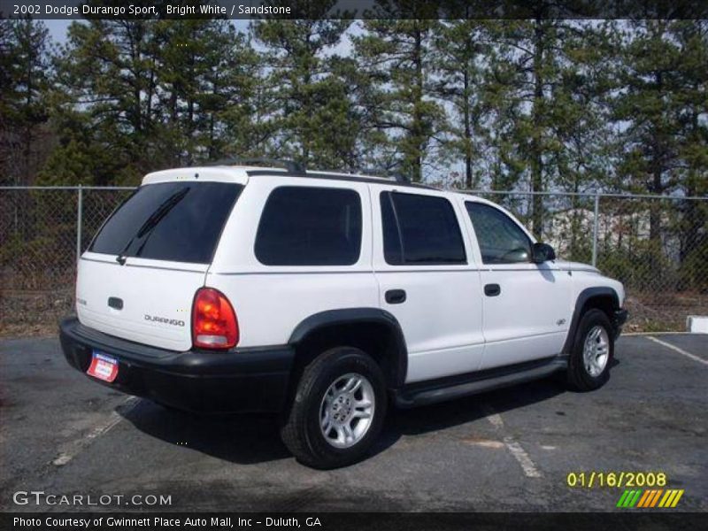 Bright White / Sandstone 2002 Dodge Durango Sport