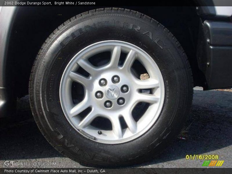 Bright White / Sandstone 2002 Dodge Durango Sport