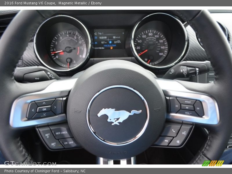 Magnetic Metallic / Ebony 2016 Ford Mustang V6 Coupe