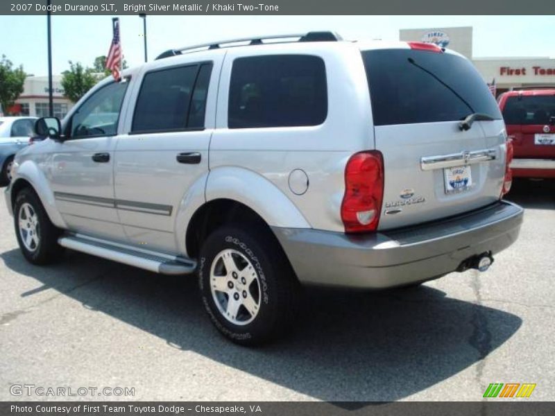 Bright Silver Metallic / Khaki Two-Tone 2007 Dodge Durango SLT