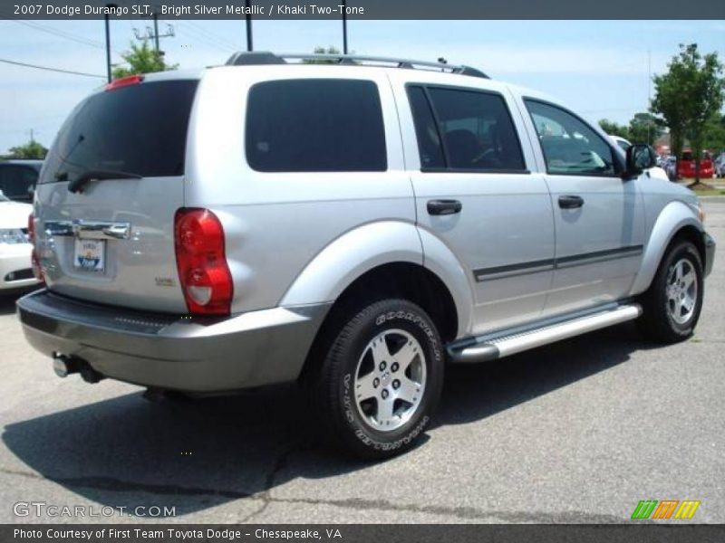 Bright Silver Metallic / Khaki Two-Tone 2007 Dodge Durango SLT