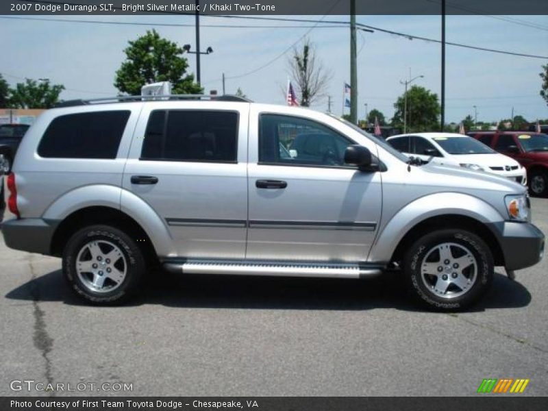 Bright Silver Metallic / Khaki Two-Tone 2007 Dodge Durango SLT