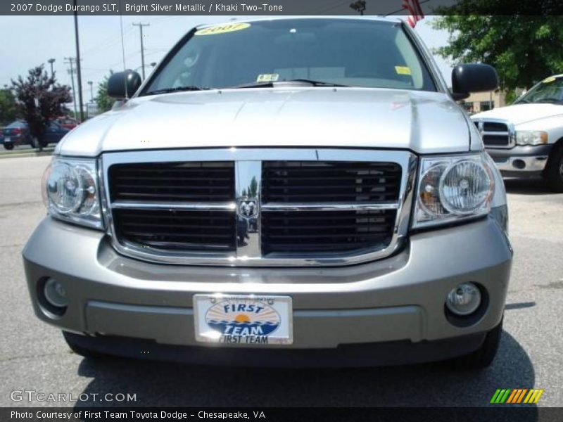 Bright Silver Metallic / Khaki Two-Tone 2007 Dodge Durango SLT