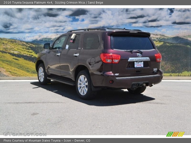 Sizzling Crimson Mica / Sand Beige 2016 Toyota Sequoia Platinum 4x4