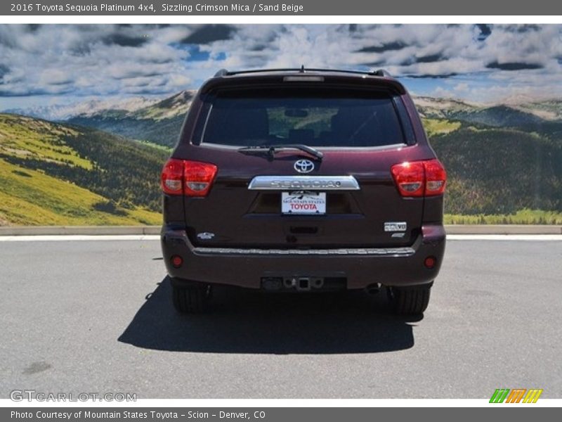 Sizzling Crimson Mica / Sand Beige 2016 Toyota Sequoia Platinum 4x4