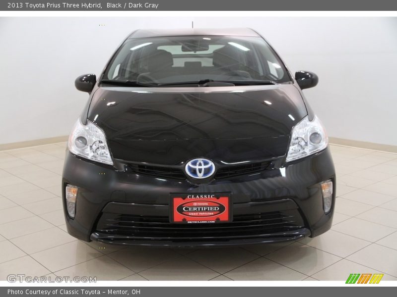 Black / Dark Gray 2013 Toyota Prius Three Hybrid
