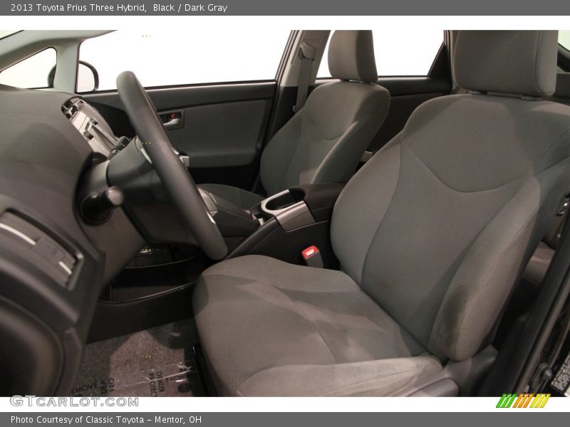 Black / Dark Gray 2013 Toyota Prius Three Hybrid