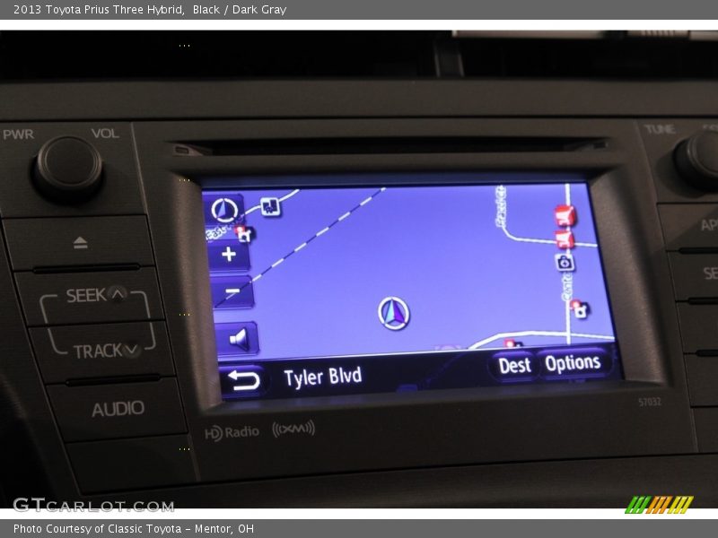 Black / Dark Gray 2013 Toyota Prius Three Hybrid