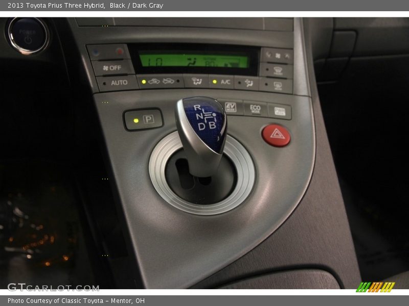 Black / Dark Gray 2013 Toyota Prius Three Hybrid
