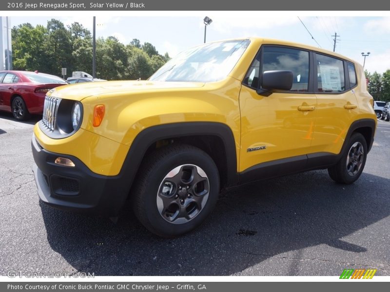Solar Yellow / Black 2016 Jeep Renegade Sport