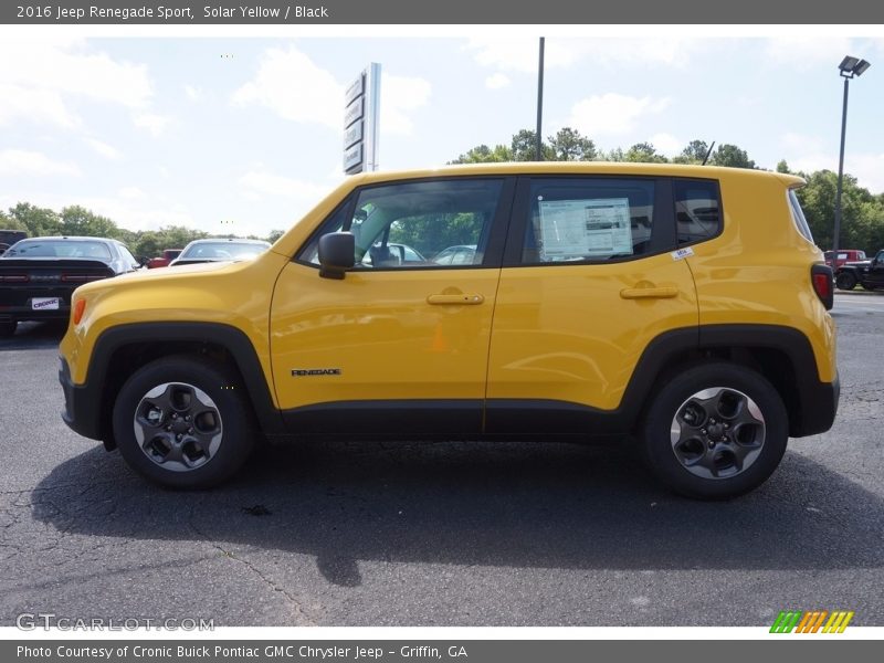 Solar Yellow / Black 2016 Jeep Renegade Sport
