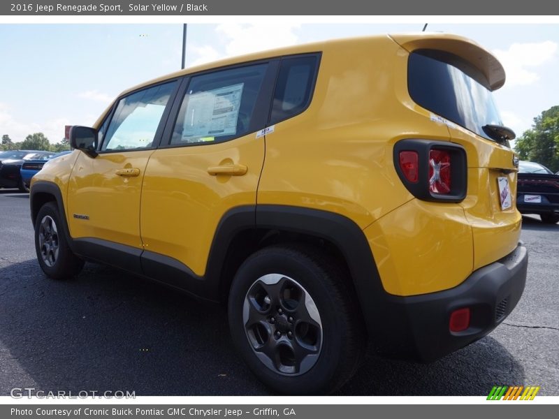 Solar Yellow / Black 2016 Jeep Renegade Sport