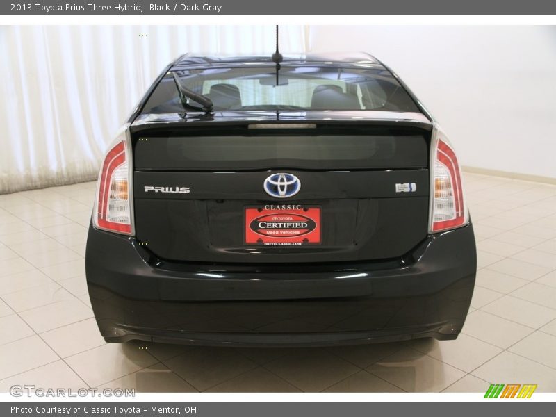 Black / Dark Gray 2013 Toyota Prius Three Hybrid