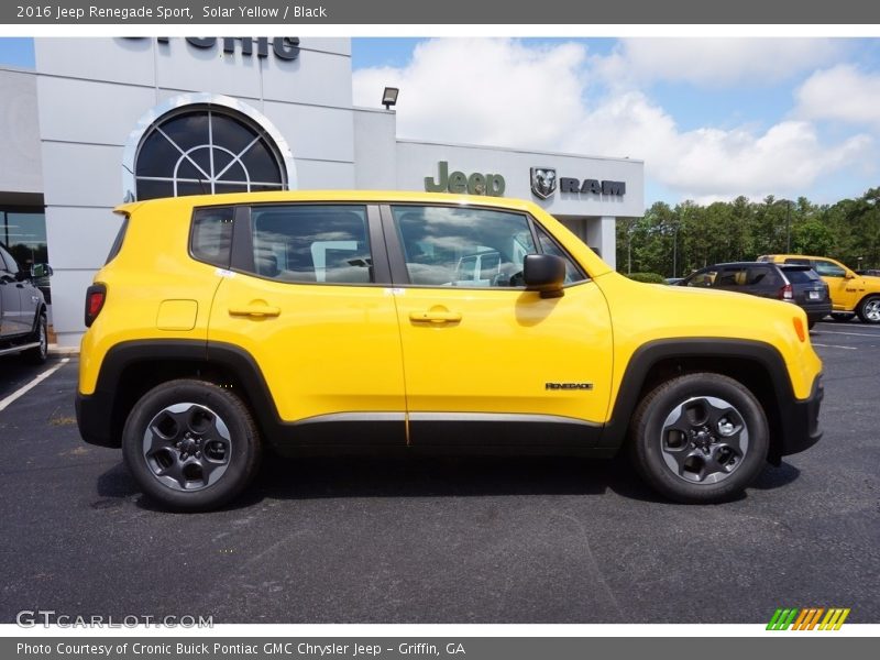 Solar Yellow / Black 2016 Jeep Renegade Sport