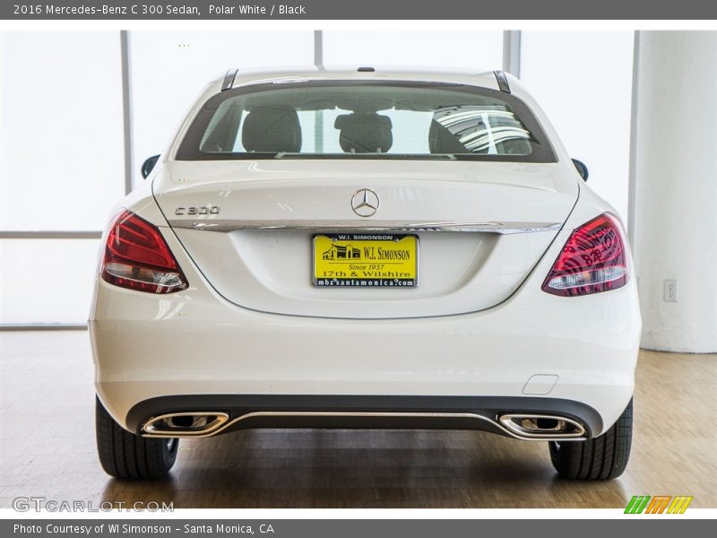 Polar White / Black 2016 Mercedes-Benz C 300 Sedan