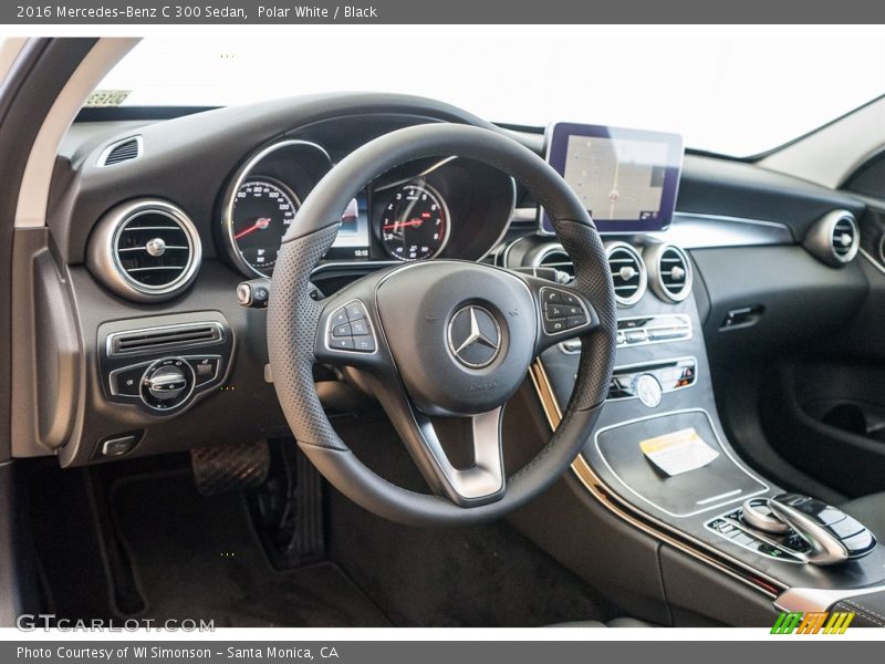 Polar White / Black 2016 Mercedes-Benz C 300 Sedan