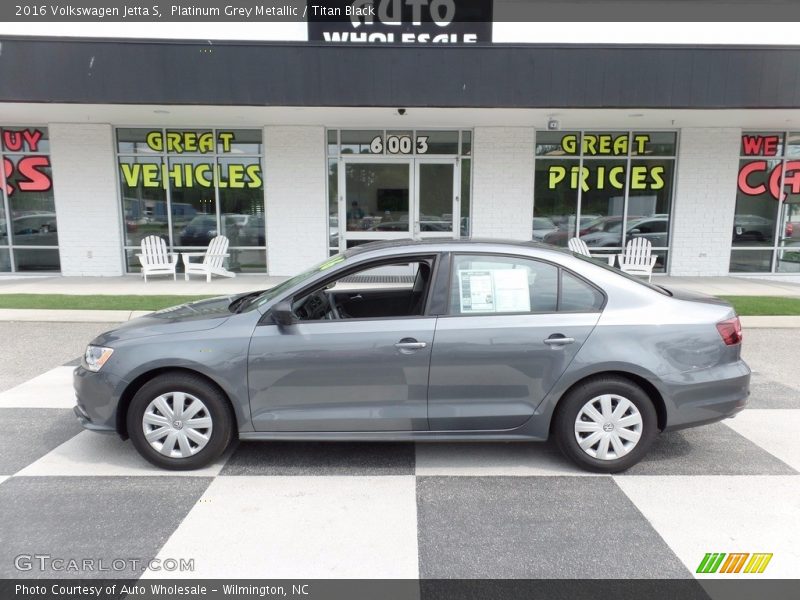 Platinum Grey Metallic / Titan Black 2016 Volkswagen Jetta S