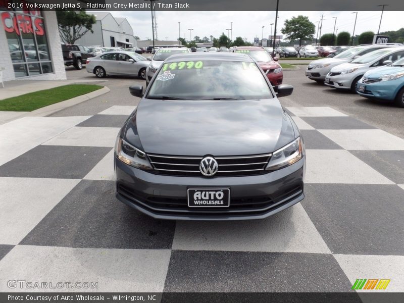 Platinum Grey Metallic / Titan Black 2016 Volkswagen Jetta S