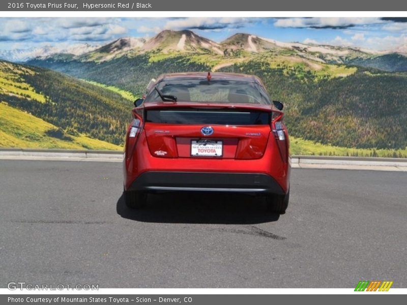 Hypersonic Red / Black 2016 Toyota Prius Four