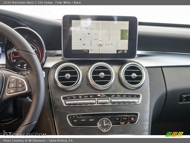 Polar White / Black 2016 Mercedes-Benz C 300 Sedan