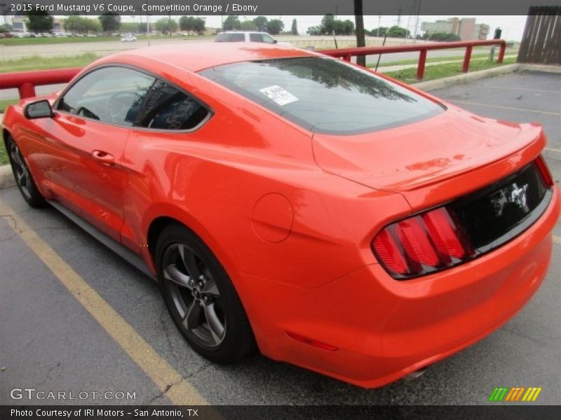 Competition Orange / Ebony 2015 Ford Mustang V6 Coupe