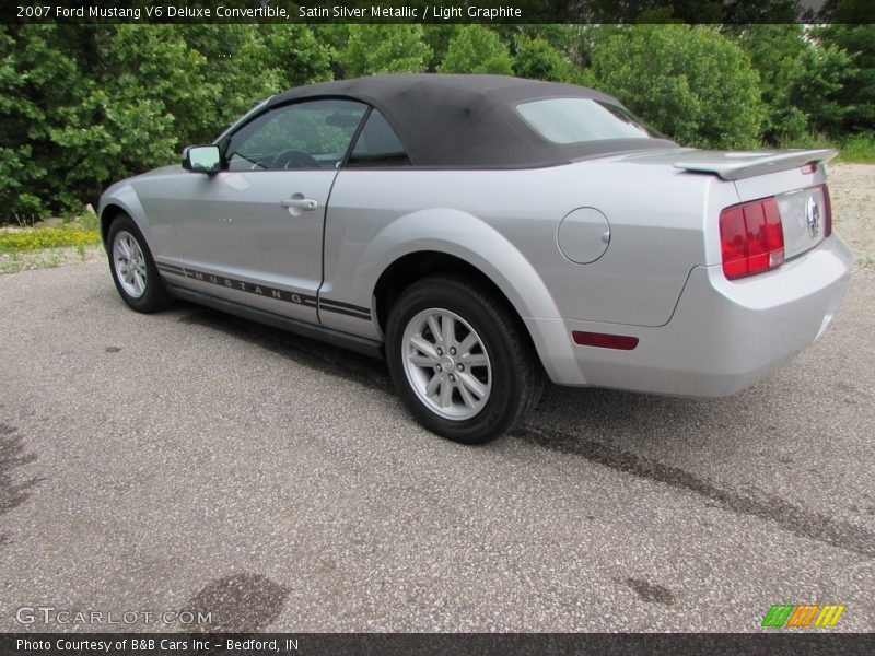 Satin Silver Metallic / Light Graphite 2007 Ford Mustang V6 Deluxe Convertible