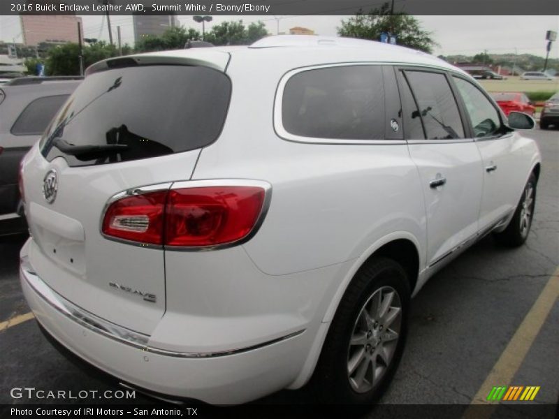 Summit White / Ebony/Ebony 2016 Buick Enclave Leather AWD