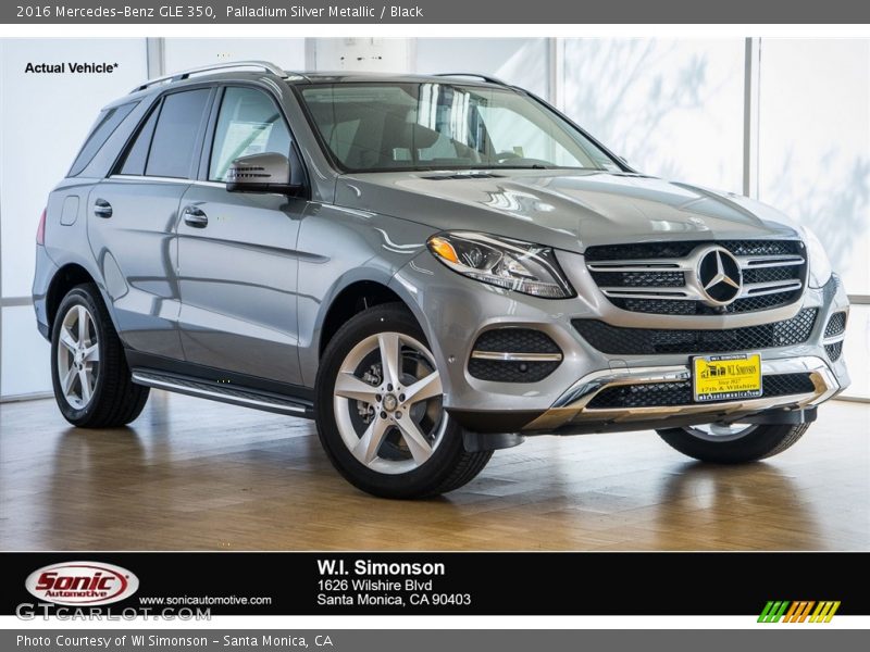 Palladium Silver Metallic / Black 2016 Mercedes-Benz GLE 350