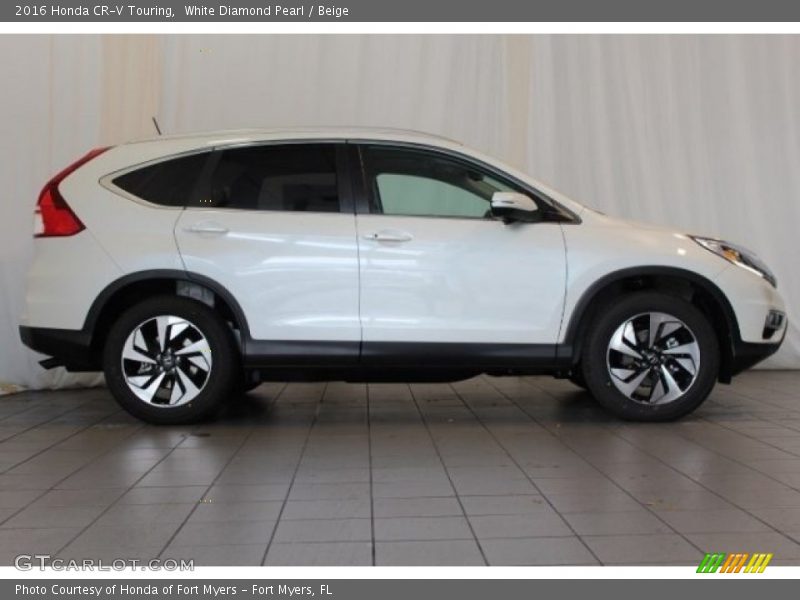 White Diamond Pearl / Beige 2016 Honda CR-V Touring
