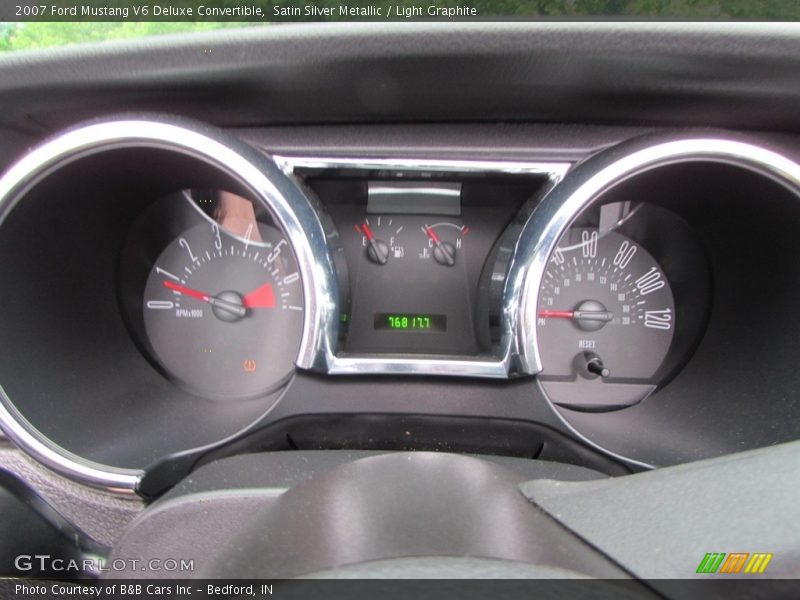Satin Silver Metallic / Light Graphite 2007 Ford Mustang V6 Deluxe Convertible
