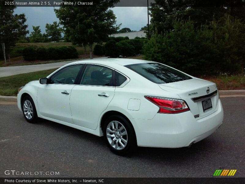 Pearl White / Charcoal 2015 Nissan Altima 2.5 S