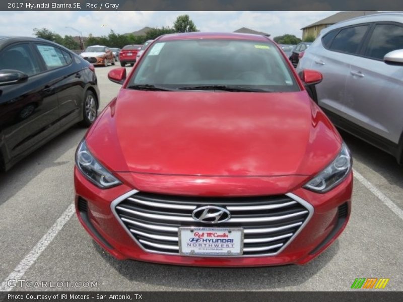 Red / Gray 2017 Hyundai Elantra SE