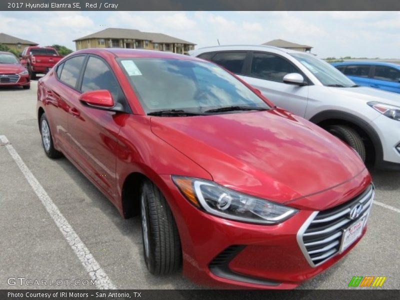 Red / Gray 2017 Hyundai Elantra SE