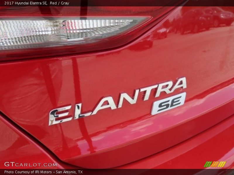 Red / Gray 2017 Hyundai Elantra SE