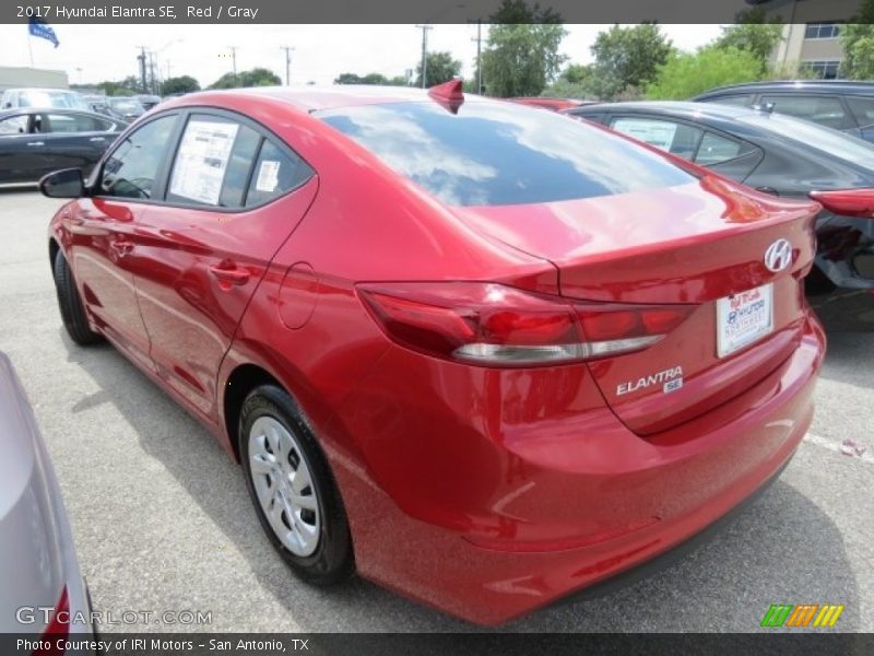 Red / Gray 2017 Hyundai Elantra SE