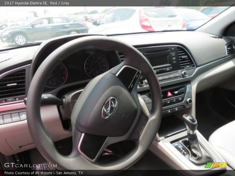 Red / Gray 2017 Hyundai Elantra SE