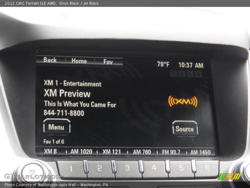 Onyx Black / Jet Black 2012 GMC Terrain SLE AWD